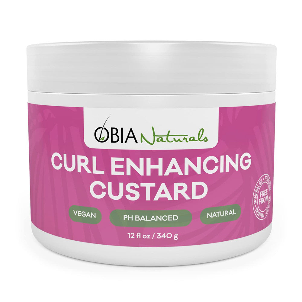 OBIA Naturals Curl Enhancing Custard Argon Oil Moisturizing Booster, 12 oz
